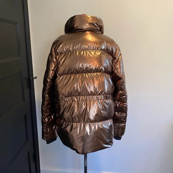 ATHLETA Metallic copper puffer coat - Picture 7 of 7